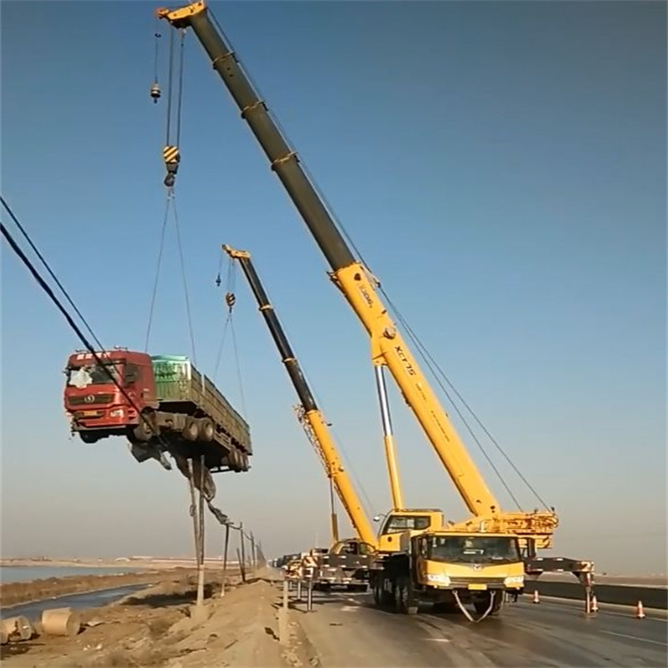 孝感吊车怎么吊货车